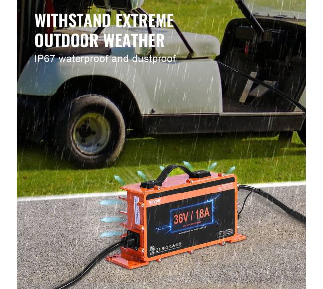 36 V 18 A golfo vežimėlio baterijos įkroviklis3