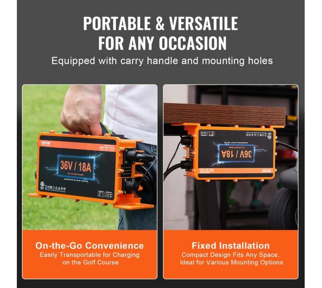 36 V 18 A golfo vežimėlio baterijos įkroviklis5