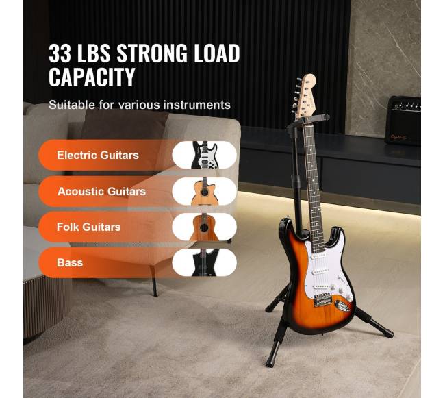 Trikojis gitaros stovas, reguliuojamo aukščio4