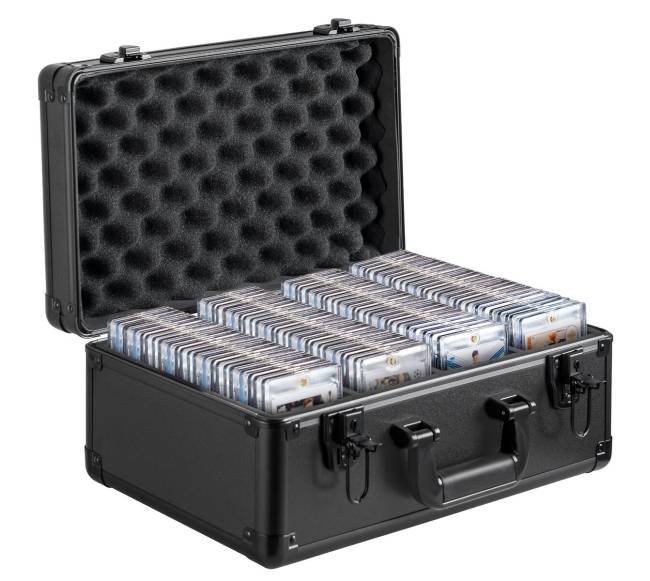 PSA kortelių dėžutė su 4 skyreliais0