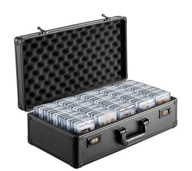 sportinių kortelių dėklas su kodine spyna0