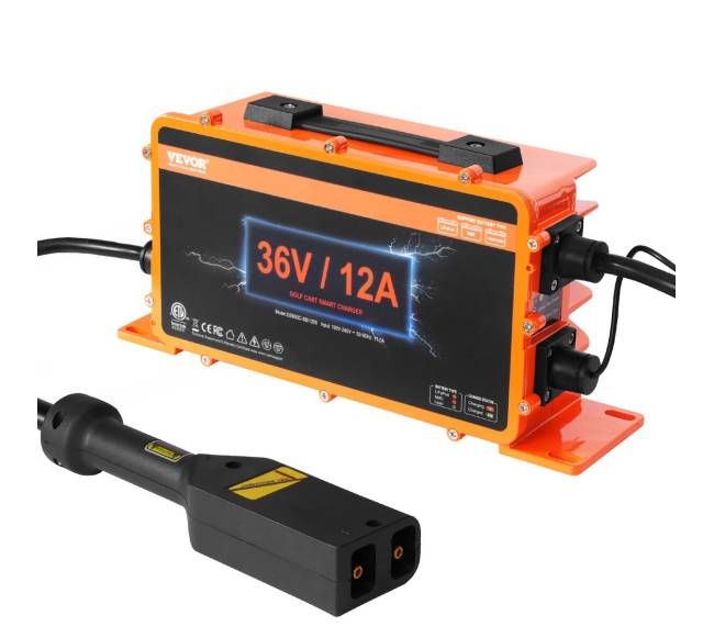 36 voltų 12 A golfo vežimėlio įkroviklis10