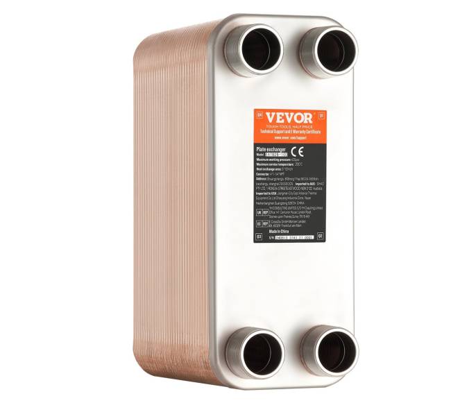 80 plokščių šilumokaitis, 4*1-14" sriegiai8