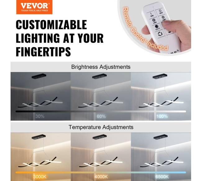 Šiuolaikinis liustra su LED nuotoliniu valdymu2