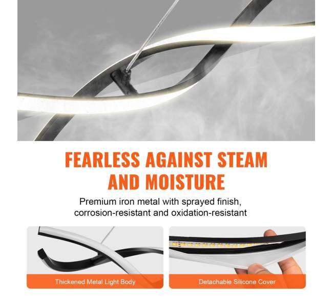 Šiuolaikinis liustra su LED nuotoliniu valdymu4