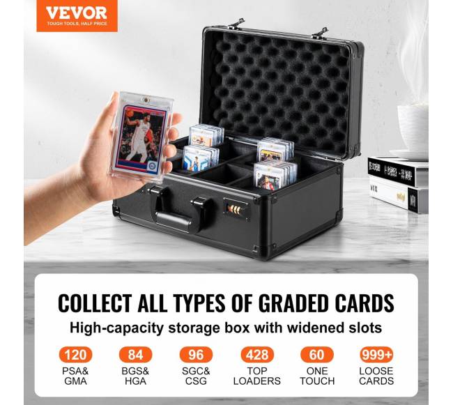 PSA kortelių dėžė su kodine spyna 120 vnt.1