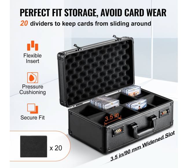 PSA kortelių dėžė su kodine spyna 120 vnt.2