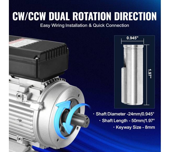 1,5 kW elektros variklis, 1400 RPM, 220~240 V3