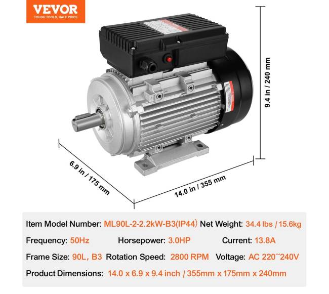2.2 kW elektrinis variklis 2800 RPM6