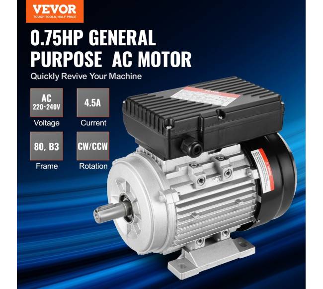 0,55 kW elektros variklis, 1400 apsmin, 1 fazė1