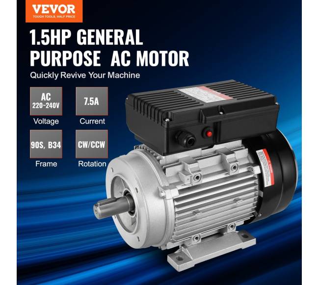 1.1 kW elektros variklis 1400 apsmin su 24 mm velenu1