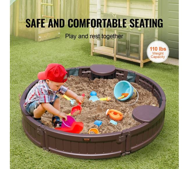 apvalus smėlio dėžė su dangčiu vaikams2