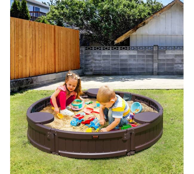 apvalus smėlio dėžė su dangčiu vaikams7