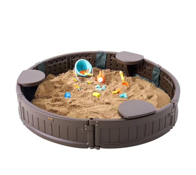 apvalus smėlio dėžė su dangčiu vaikams8