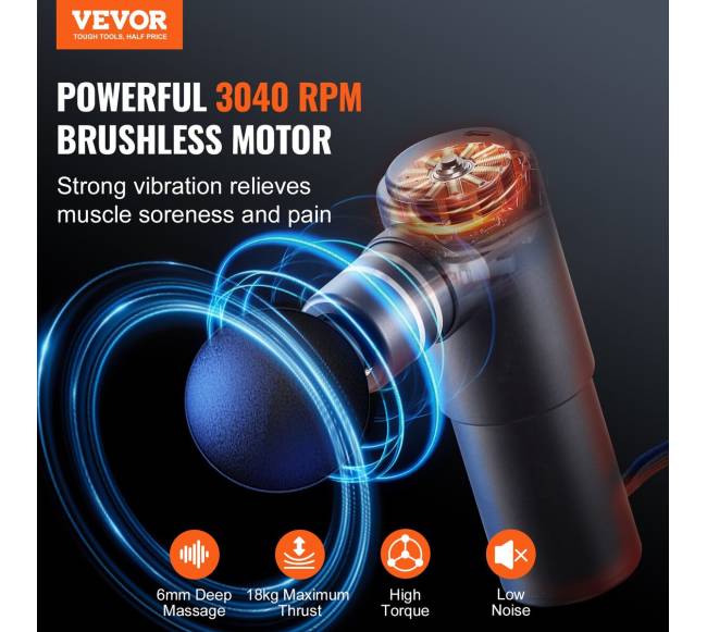 Giliųjų audinių masažuoklis su 4 galvutėmis1