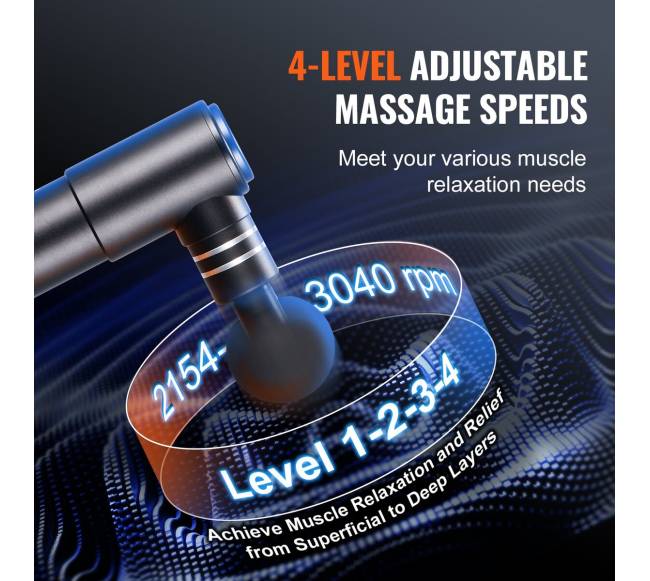 Giliųjų audinių masažuoklis su 4 galvutėmis2