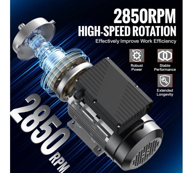 2.2kW elektros variklis 2800 aps.min. su 24mm ašimi2