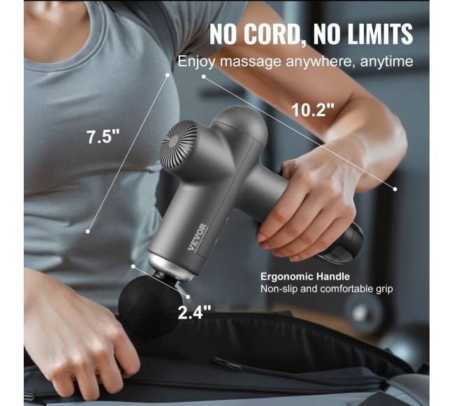 Masažuoklis su 8 greičiais ir 6 galvutėmis5