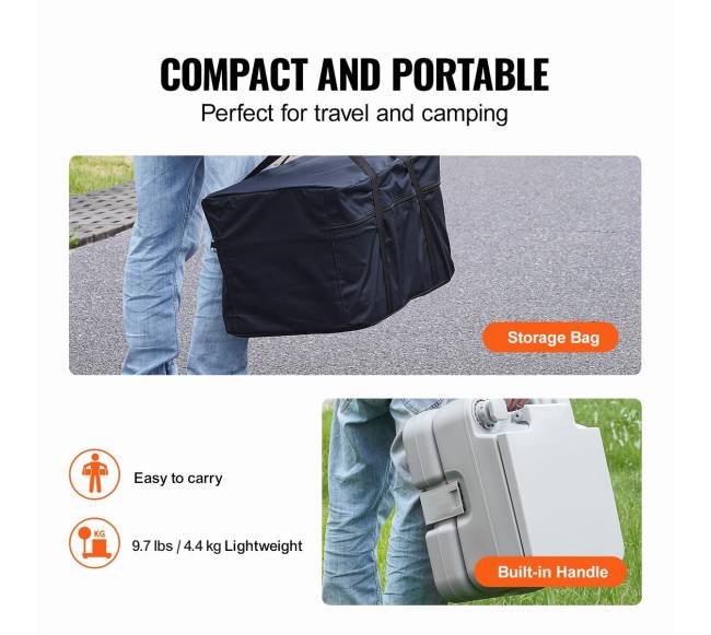 Nešiojamas tualetas stovyklavimui 12 l5