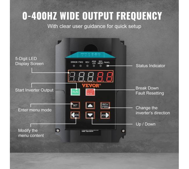 10 AG, 7,5 kW dažnio keitiklis 220V į 3 fazes2