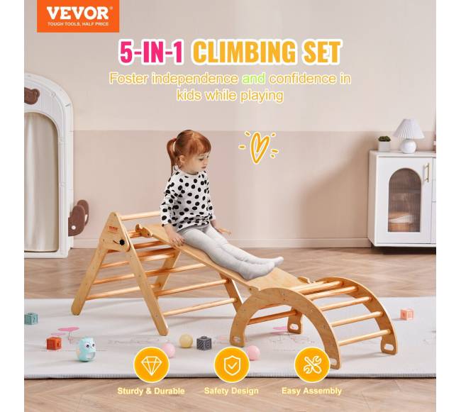 Pikler trikampių rinkinys 5in1 vaikams1