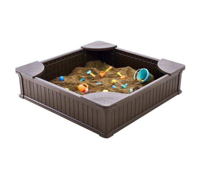 Vaikų žaidimo smėlio dėžė su dangčiu8