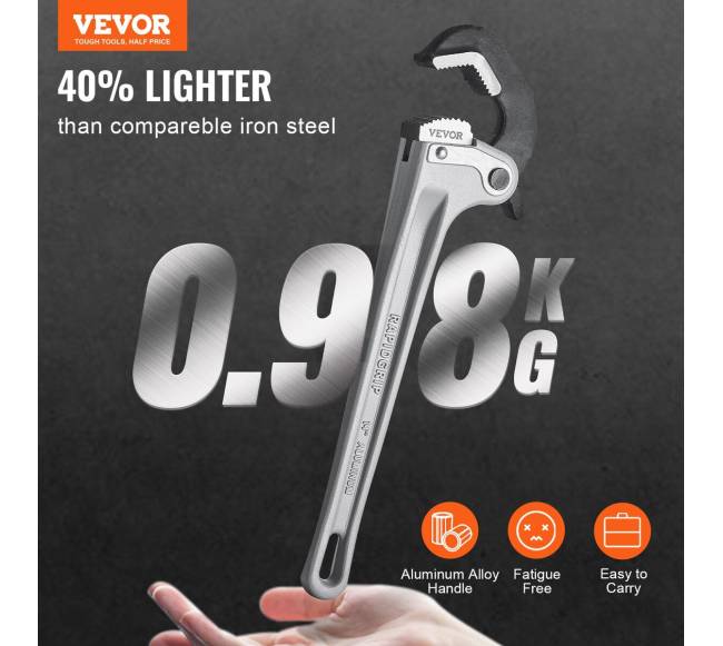 Aliumininis vamzdžių raktas 14 inčų2