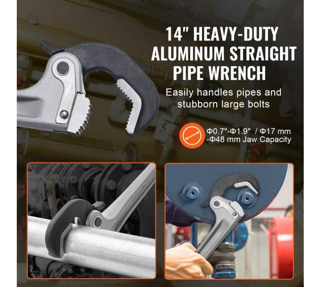 Aliumininis vamzdžių raktas 14 inčų5