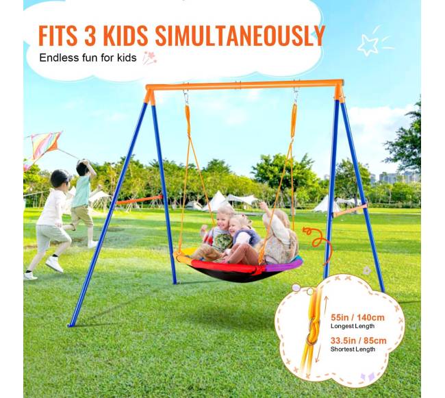 Sodo supynės su 40 cm lėkštės formos sėdyne3