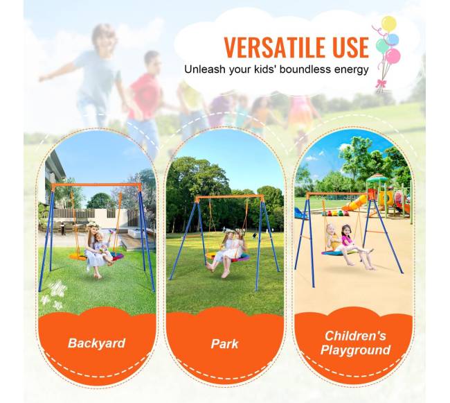 Sodo supynės su 40 cm lėkštės formos sėdyne5