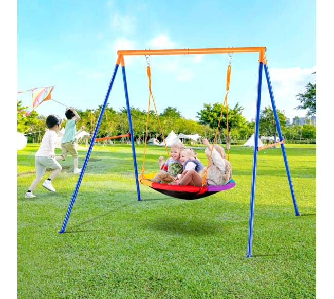 Sodo supynės su 40 cm lėkštės formos sėdyne7