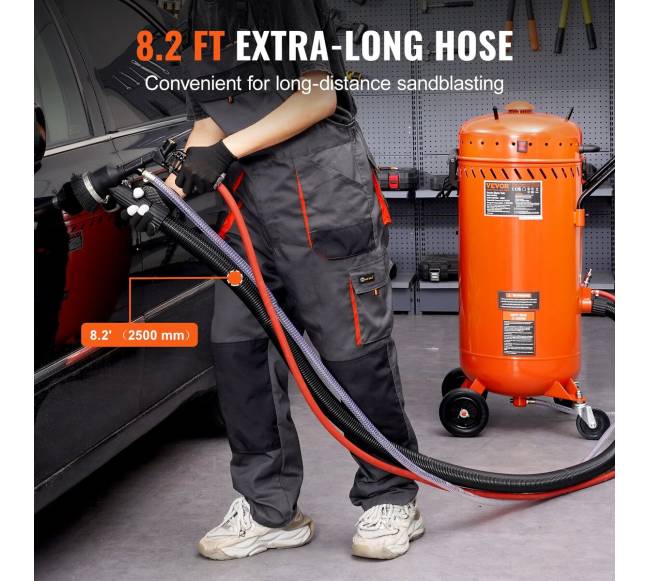 28 gal be dulkių smėliasrautė su vakuumo sistema5