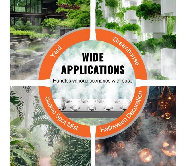 10 galvučių ultragarsinis rūko generatorius IP675