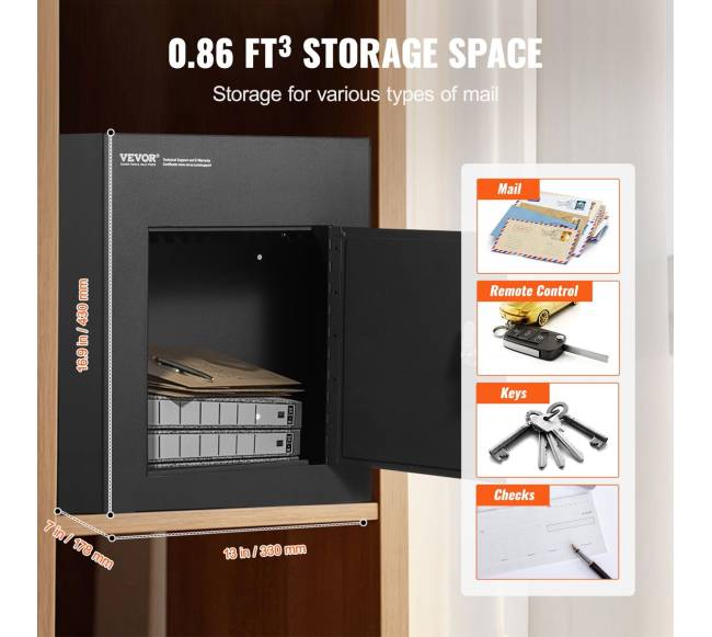 Sieninis pašto dėžutė su kombinacine spyna2