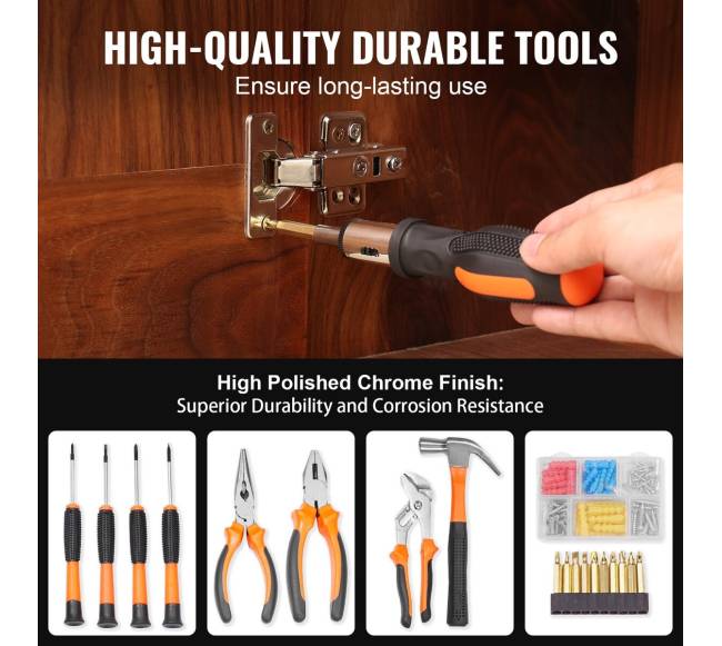 146 dalių įrankių rinkinys su grąžtu3