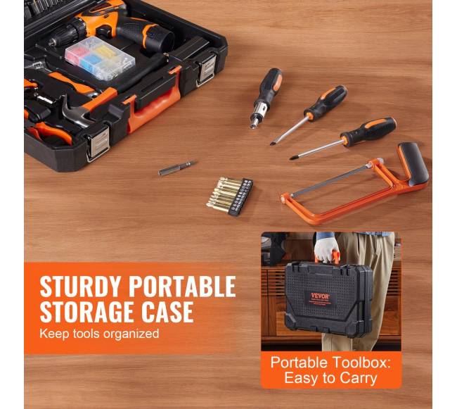 146 dalių įrankių rinkinys su grąžtu5