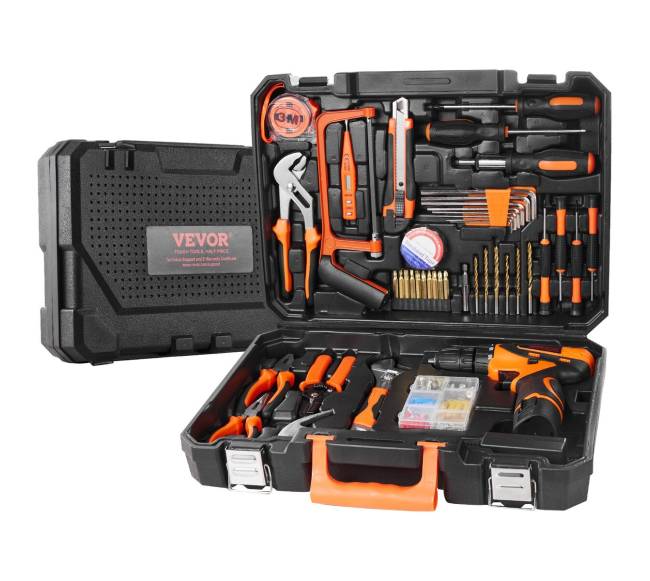 146 dalių įrankių rinkinys su grąžtu8