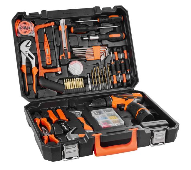 146 dalių įrankių rinkinys su grąžtu9