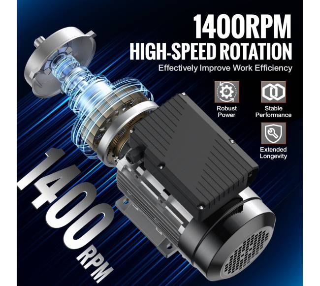 0.55KW elektrinis variklis, 1400 aps.min, 220~240V2