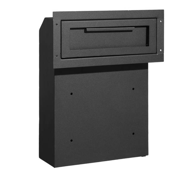 Pašto dežutė 12x6x16" su raktu juoda8