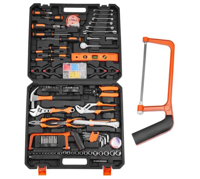 216 dalių įrankių rinkinys namams0