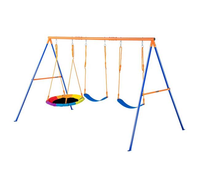 Sūpynės kiemui su A formos metaliniu stovu8