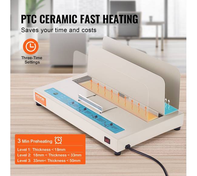 Terminio įrišimo aparatas 500 lapų A3 A4 A52