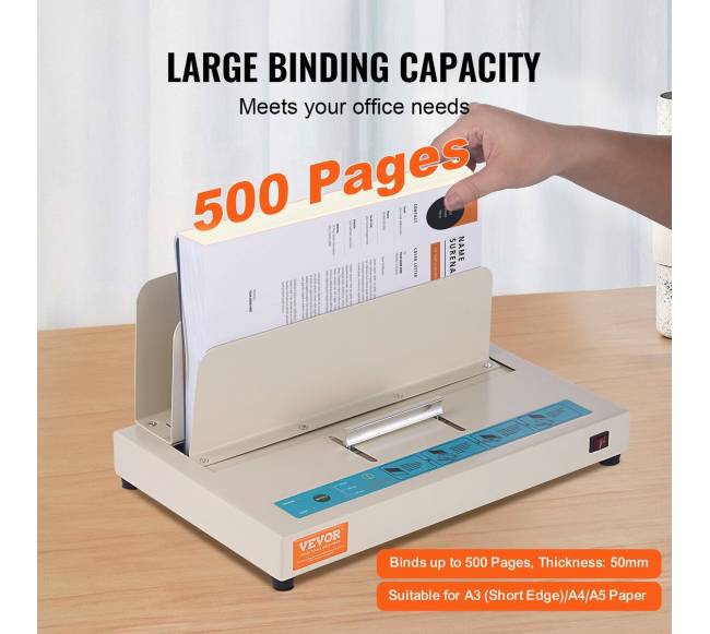 Terminio įrišimo aparatas 500 lapų A3 A4 A53