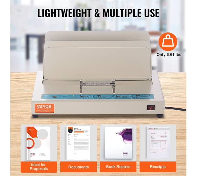 Terminio įrišimo aparatas 500 lapų A3 A4 A55