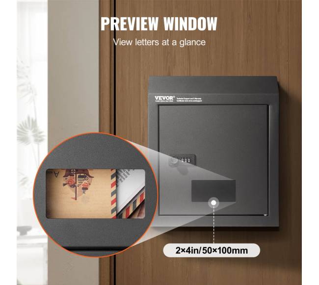 Per duris įmetamas pašto dėžutė su kodiniu užraktu5