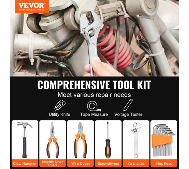 Namų įrankių rinkinys 132 dalių1