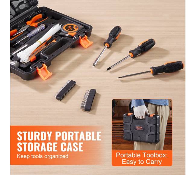 Namų įrankių rinkinys 132 dalių4