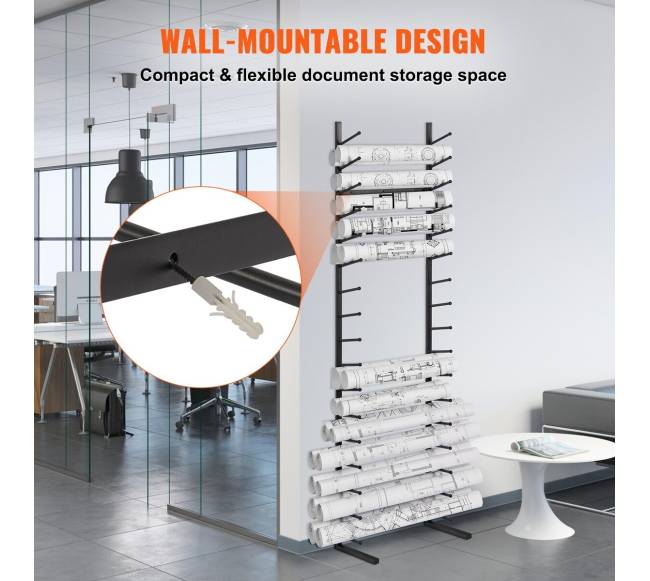 Vertikalus brėžinių stovo laikiklis 16 sluoksnių3