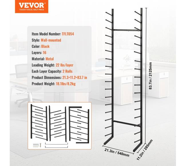 Vertikalus brėžinių stovo laikiklis 16 sluoksnių6